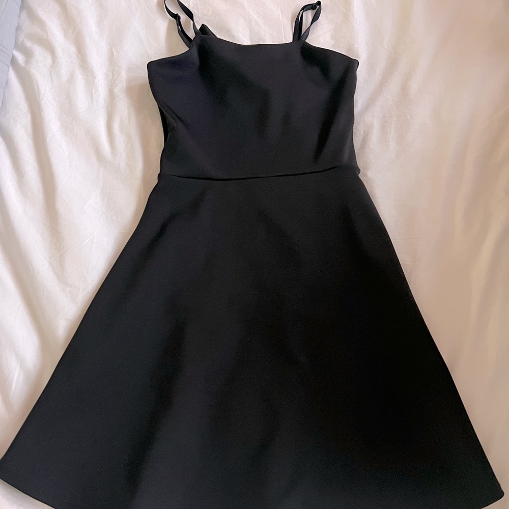 Frankie’s black dress with bow in back M